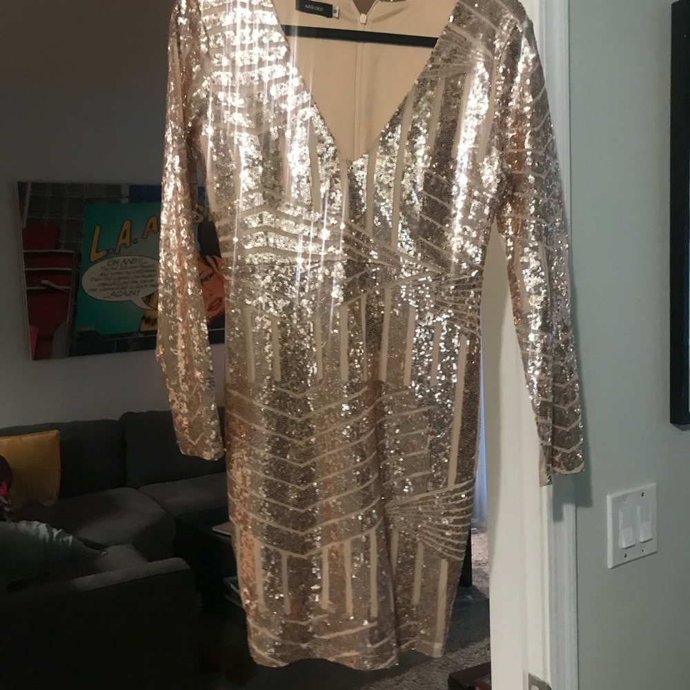 Rose gold cocktail dress brand new!